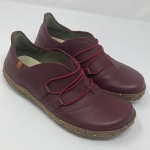 El Naturalista Plum Purple Leather Shoes 37